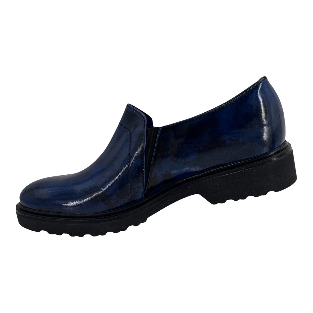 SGN Giancarlo Paoli Italy Loafers Patent Leather Blue Women's Sz 36 / 6 NIB $300 - Picture 4 of 12